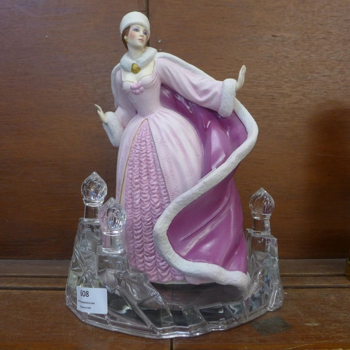 608 - A House of Faberge Snow Princess figure, with leaflet