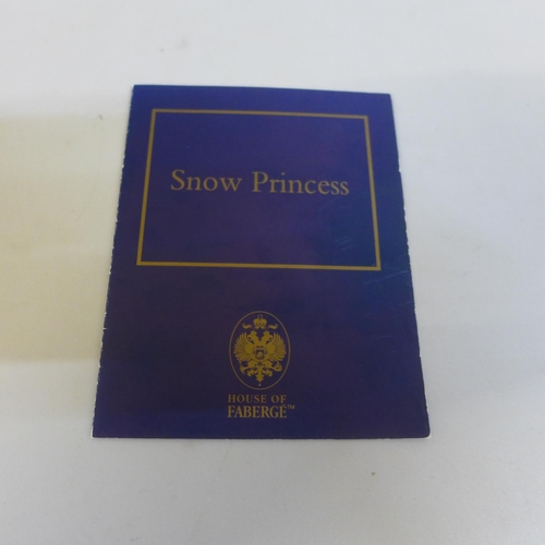 608 - A House of Faberge Snow Princess figure, with leaflet