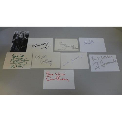 636 - Harry Potter and Doctor Who interest autographs including David Bradley, Zoe Wannamaker, Oliver Phel... 