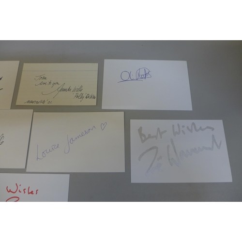 636 - Harry Potter and Doctor Who interest autographs including David Bradley, Zoe Wannamaker, Oliver Phel... 