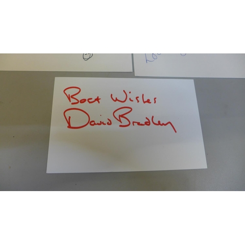 636 - Harry Potter and Doctor Who interest autographs including David Bradley, Zoe Wannamaker, Oliver Phel... 