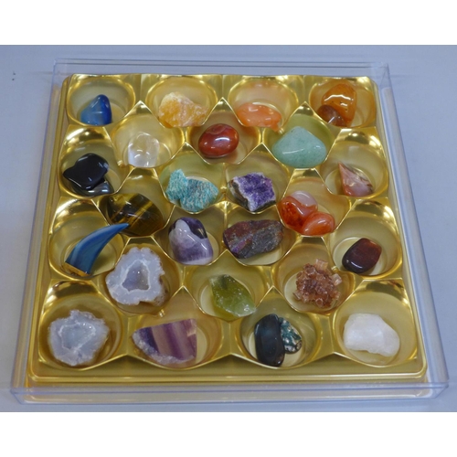 649 - A collection of semi-precious stones and minerals