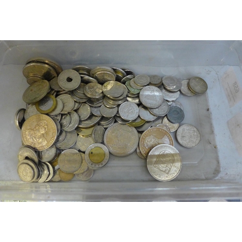 658 - British and foreign coins and bank notes