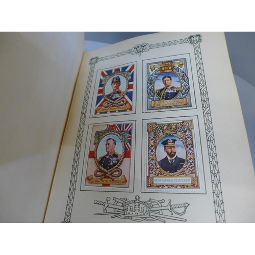 662 - The Lord Roberts Memorial Fund stamp album and six John Player cigarette card albums