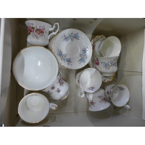 696 - Royal Albert Sweet Violets, Royal Kent Trentside and Hammersley china