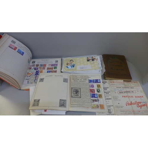 708 - Three albums of stamps and some first day covers