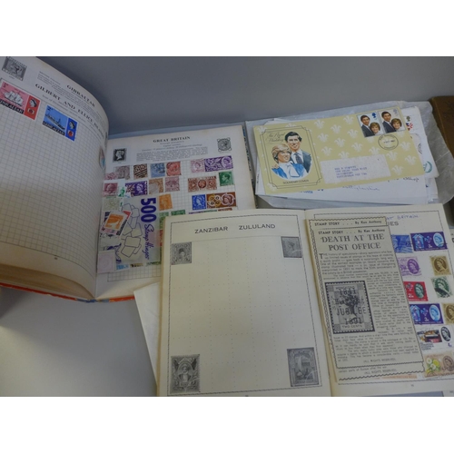 708 - Three albums of stamps and some first day covers