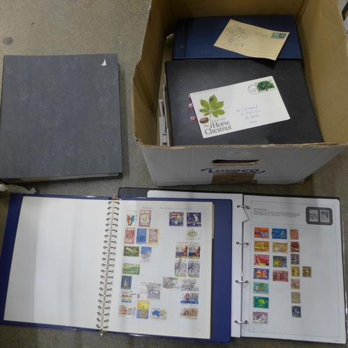 731 - Stamps:- box of stamps, covers, etc. - loose and in albums