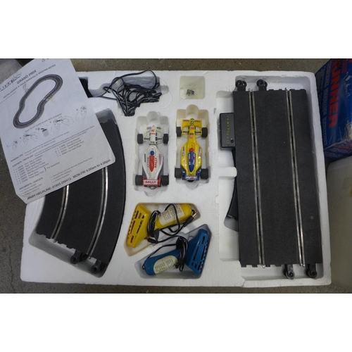 747 - A Grand Prix Scalextric set and Tandy remote control Wild Runner