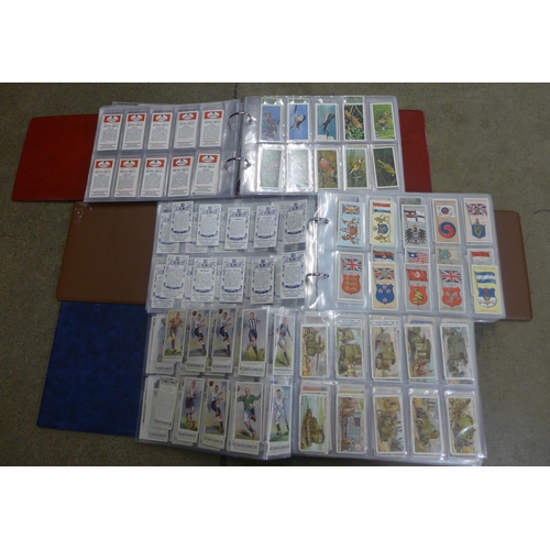 764 - Three albums of cigarette cards, John Player, Ogdens, etc.