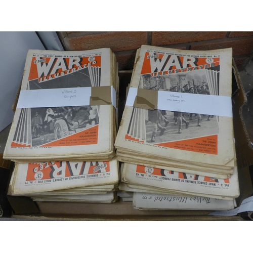 777 - The War Illustrated volumes 1-10 from September 16th 1939 to April 11th 1947 (255 editions), near co... 