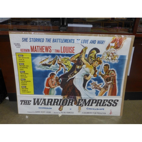 791 - A film poster original quad, The Warrior Empress, 1960