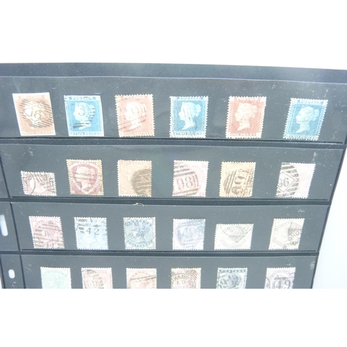 839 - Stamps; spreadsheet of Queen Victoria GB stamps