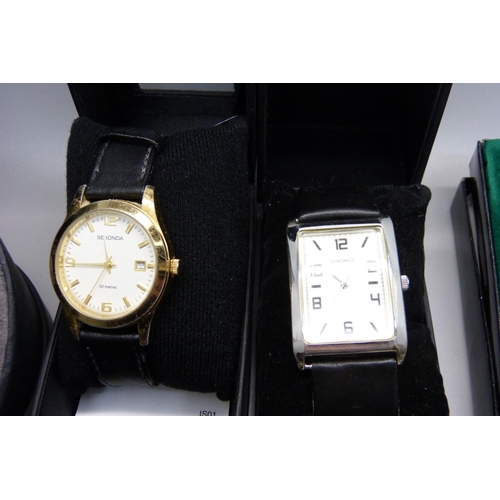 849 - A collection of wristwatches, quartz and mechanical