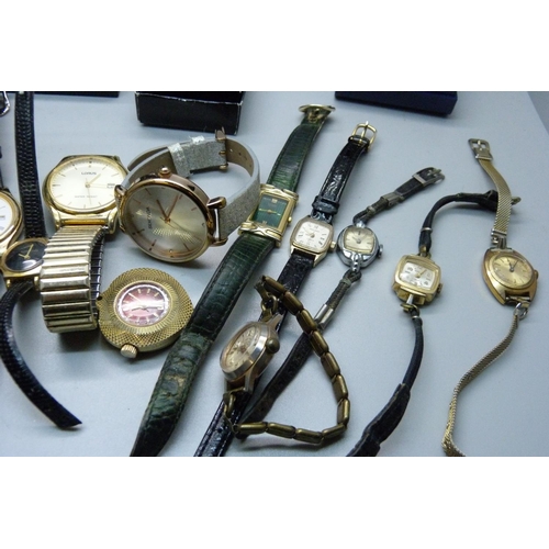 849 - A collection of wristwatches, quartz and mechanical