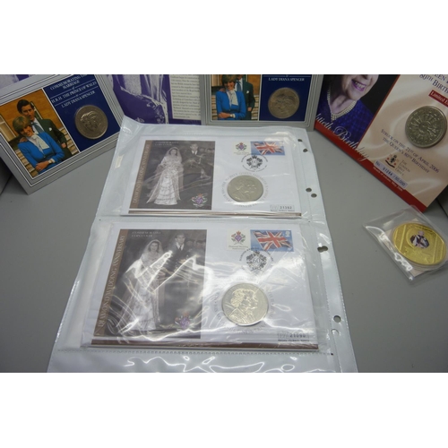 905 - Assorted Royal commemorative coins