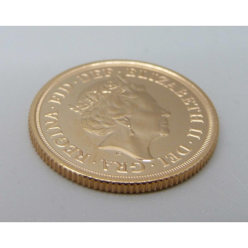 971 - A 2021 gold full sovereign