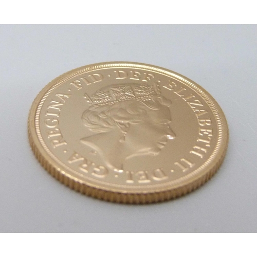 986 - A 2021 gold full sovereign