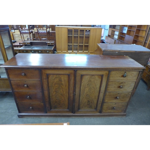 113 - A George IV mahogany press cupboard