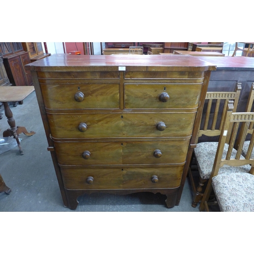 122 - A Victorian mahogany chest of drawers