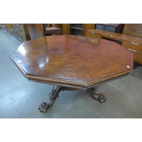 29 - A Victorian Lamb of Manchester pollard oak and oak octagonal tilt-top centre table