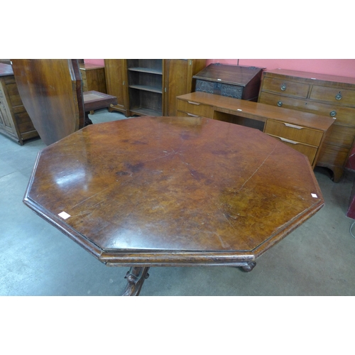 29 - A Victorian Lamb of Manchester pollard oak and oak octagonal tilt-top centre table