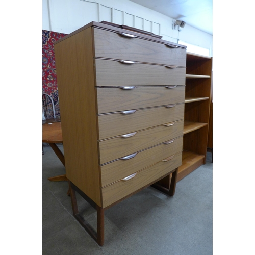 35 - A Europa teak chest of drawers