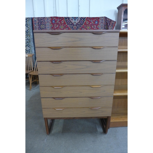 35 - A Europa teak chest of drawers