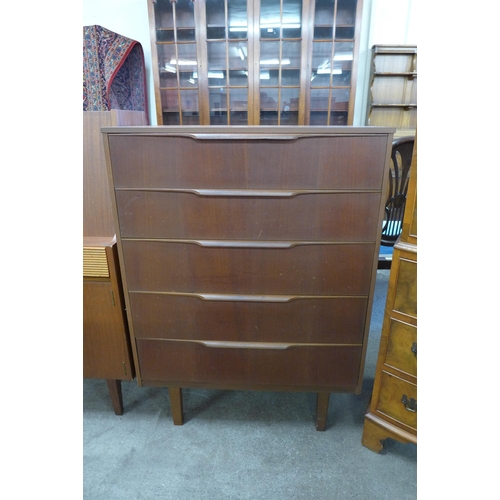 38 - A teak chest of drawers