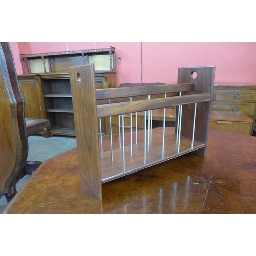 50 - A teak magazine rack