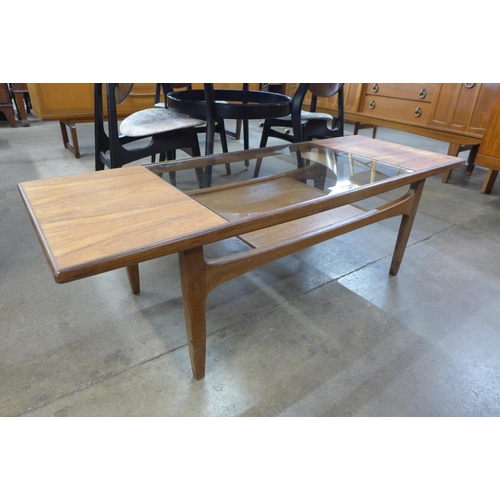 51 - A G-Plan Fresco teak and glass topped rectangular coffee table