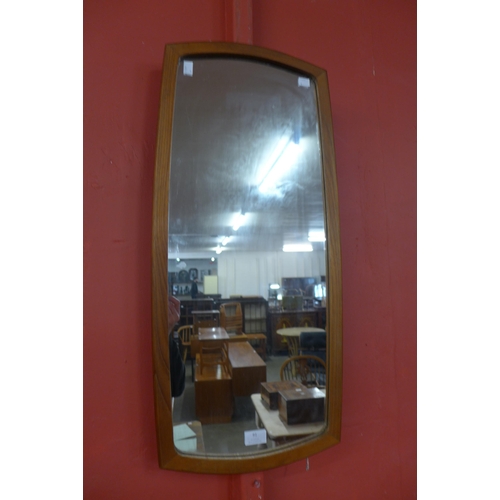 91 - A teak framed mirror