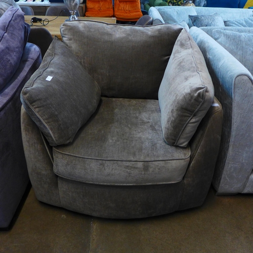 1325 - A Barker and Stonehouse Dolce mink upholstered swivel loveseat