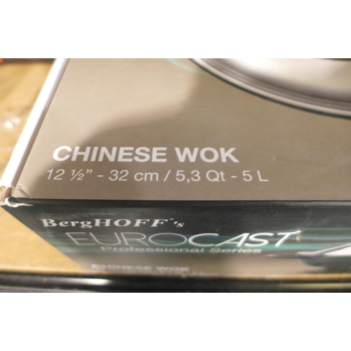 3004 - Berghoff Eurocast Chinese Wok (32cm) (285-70) * This lot is subject to VAT