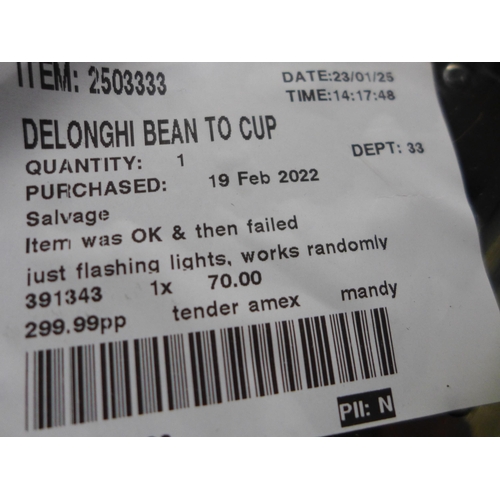 3024 - Delonghi Magnifica S Smart Bean To Cup Coffee Machine (model:- ECAM250.33.TB), original RRP £299.99 ... 