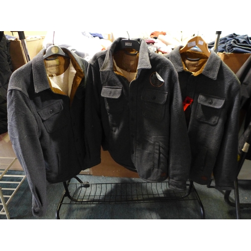 3040 - 3 Men's Grey Jach's jackets - mixed sizes * this lot is subject to VAT