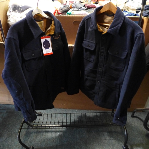 3041 - 2 Men's Navy Jach's jackets - mixed sizes * this lot is subject to VAT