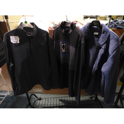 3043 - 3 Men's zip-up tops and a fleece - including Columbia and Callaway - mixed size/style * this lot is ... 