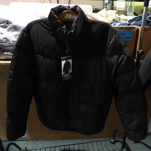 3044 - Men's Gerry black puffer jacket - size XL * this lot is subject to VAT