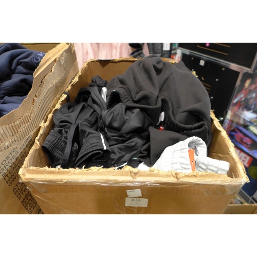 3053 - Box of men's sportswear - brands including Puma, Under Armour, Adidas, various sizes, styles, etc. *... 