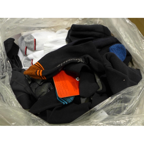 3057 - Bag of men's underwear including socks, belts, balaclavas, etc. * this lot is subject to VAT