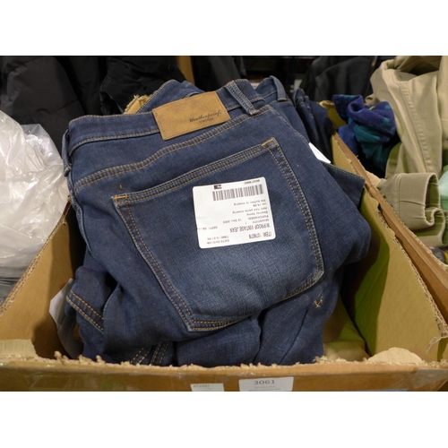 3061 - Box of men's trousers and jeans - various sizes, styles, etc. * this lot is subject to VAT