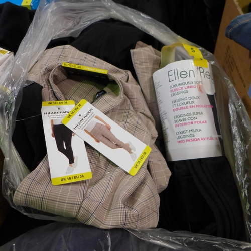 3064 - Bag of women's trousers and leggings - various sizes, styles, etc. * this lot is subject to VAT