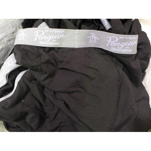 3072 - Bag of men's Penguin boxer shorts - mixed sizes * this lot is subject to VAT