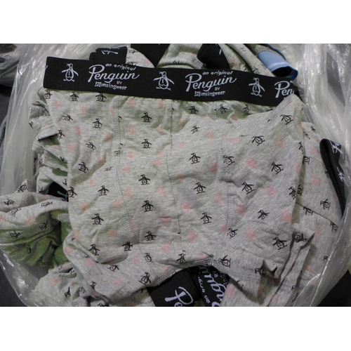 3074 - Bag of men's Penguin boxer shorts - mixed sizes * this lot is subject to VAT