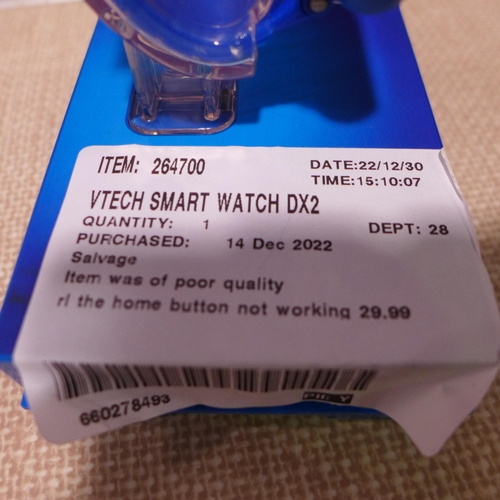 3101 - Vtech Smart Blue Watch DX2     (283-301) * This lot is subject to VAT