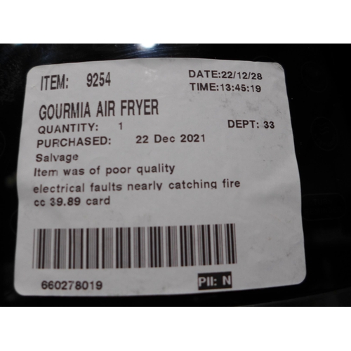 3148 - Gourmia Air Fryer         (283-300) * This lot is subject to VAT