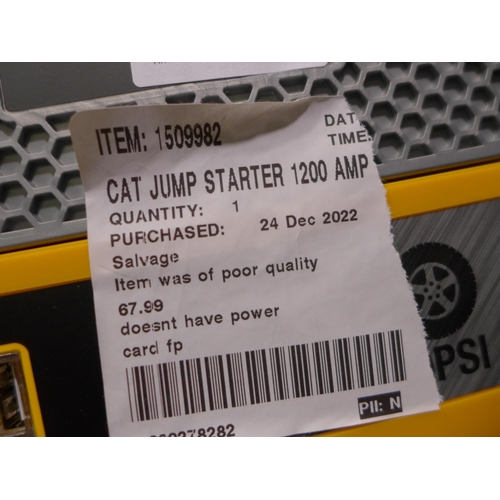 3149 - Cat Jump Starter 1200 Amp (model:- CJ1000DXT) (283-323) * This lot is subject to VAT