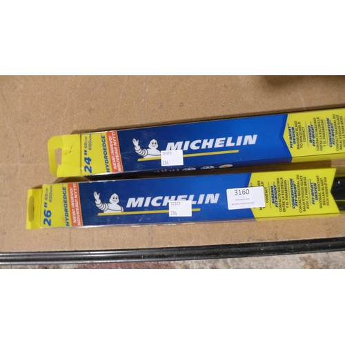 3160 - 2 Michelin Hydroedge Wiper Blades - 24