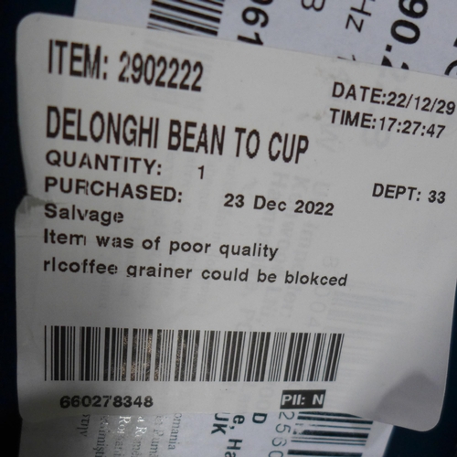 3176 - Delonghi Bean To Cup Magnifica Evo Coffee Machine (model:- ECAM290.22.B), original RRP £284.99 + VAT... 